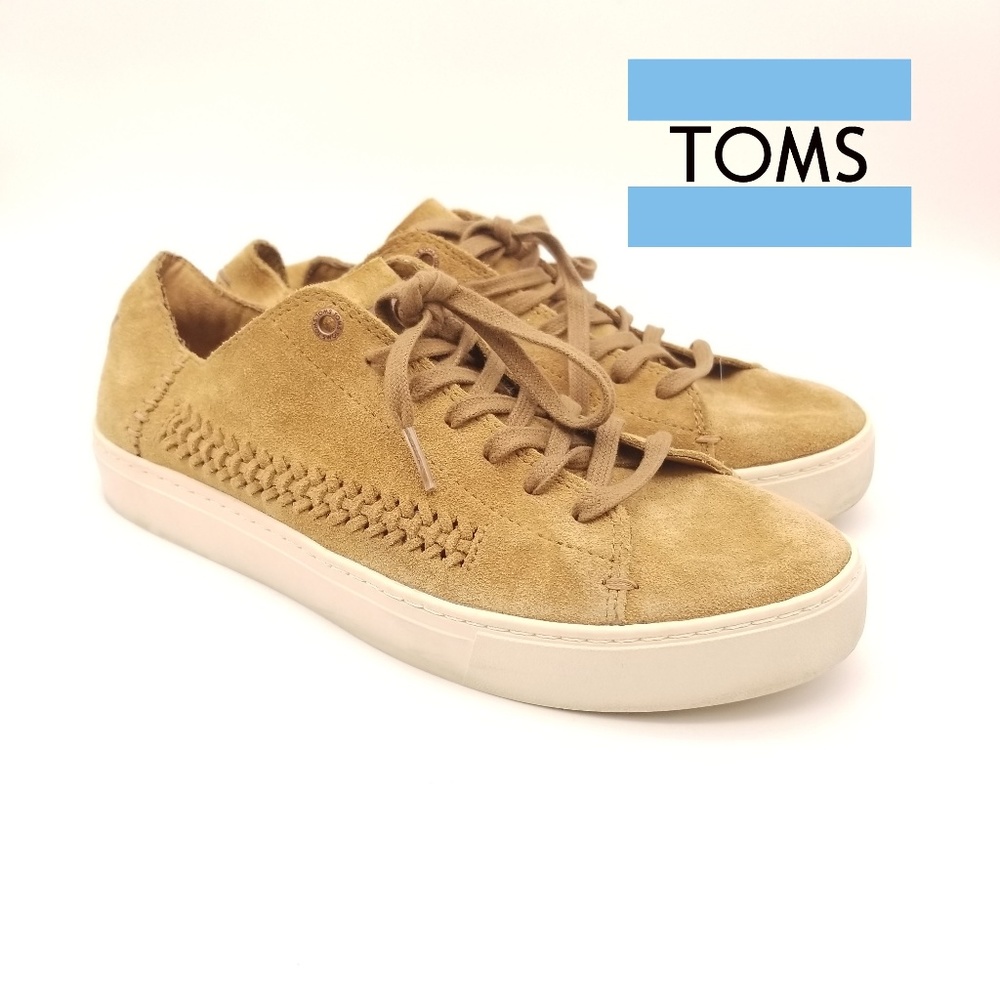 Toms Suede Lenox Braided Sneaker Sz. 8.5